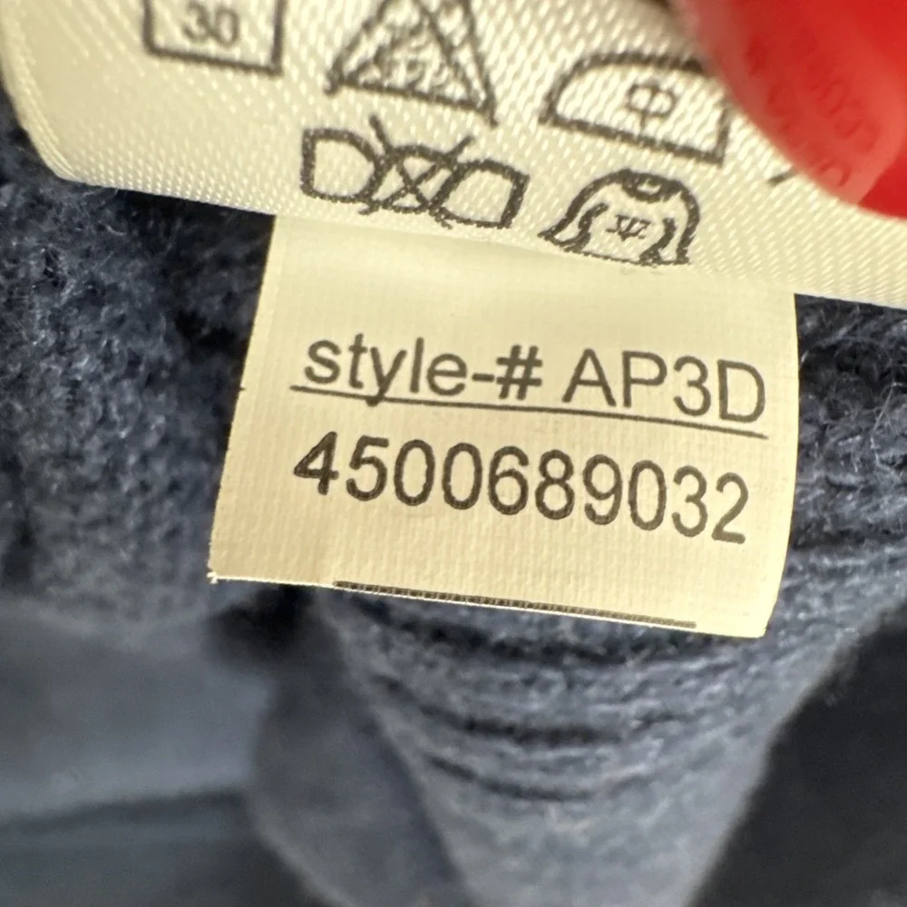 The‎ North Face Wool Blend Pullover Sweater Blue Knit Casual XL